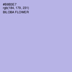 #B8B3E7 - Biloba Flower Color Image